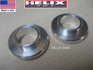 HELIX BMX FRONT FORK DROPOUT SAVERS WASHERS - FITS SE LANDING GEAR, RACE INC ETC - Picture 1 of 3
