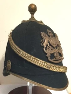 Original Victorian Blue Cloth Home Service Helmet; Royal Artillery - Picture 1 of 5