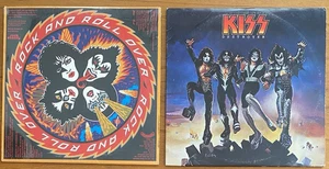KISS 2 LPs: Destroyer & Rock and Roll Over (1976) VG Vinyl *Ships Free - Picture 1 of 6
