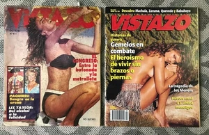 KATHY IRELAND & THALIA & LIZ TAYLOR Rare Lot of 2 Magazines Vistazo 1984-1995 - Picture 1 of 8