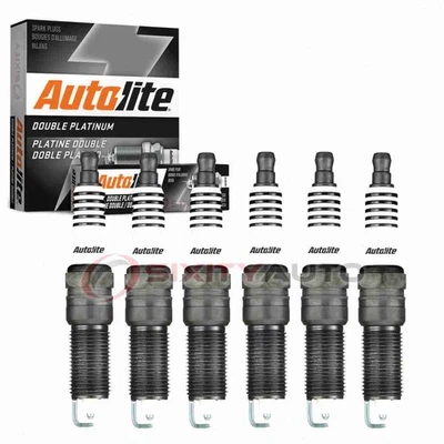 6 pc Autolite Double Platinum Spark Plugs for 2007-2011 Jeep Wrangler xk - Image 1 of 4