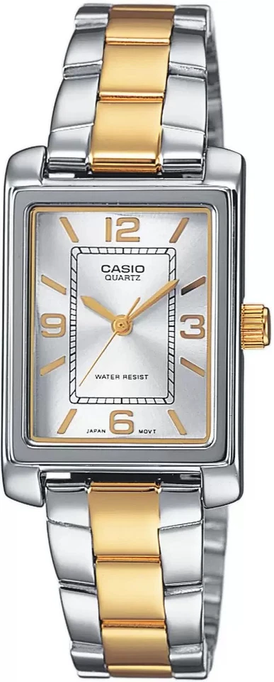 Orologio Casio in Acciaio Vintage Solo tempo LTP-1234PSG-7AEG Argento / Oro - Immagine 1 di 1