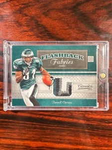2010 Panini Classics Flashback Fabrics Terrell Owens Game Used Patch /200 Eagles - Picture 1 of 2