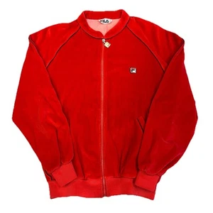 GIACCA DA PISTA VINTAGE ANNI 80 FILA VELLUTO ZIP ATLETICA TG 44 L SPORT H18 - Foto 1 di 5