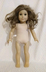 American Girl Puppe brünett braune Haare grüne Augen Spielzeug LESEN beschädigte Augenlider - Bild 1 von 16