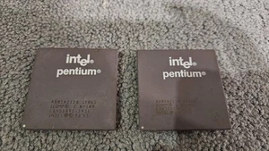 2x INTEL A80502120 PENTIUM 120 CPU PROZESSOR GOLD PINS VINTAGE RETRO - Bild 1 von 2