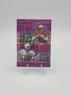 Joe Montana / Dan Marino 2024 Leaf Metal Dual - Pink /10 🏈🏈🏈 - Image 1 of 4