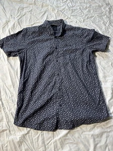 RVCA Hemd Herren XL Knopfleiste Slim Fit Baumwolle Blau Design Hemd Kurzarm - Bild 1 von 7