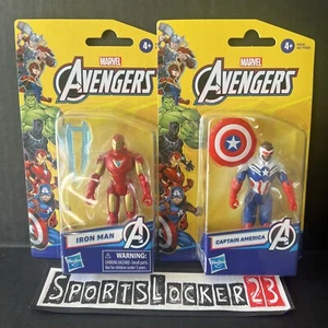 2024 Marvel Avengers Epic Hero Series 4" Iron Man & Captain America NEW IN HAND⚡ - Picture 1 of 6