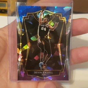 Devin Vassell 2020-21 Panini Select Cracked Ice Blue Purple Prizm #197 Premier - Picture 1 of 11