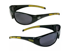 NWT NFL Green Bay Packers Black Wrap Style Sunglasses UV400 - Picture 1 of 5