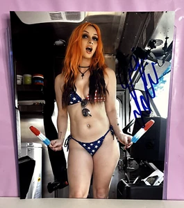 Gigi Dolin Sexy Metallic USA Bikini Edit 2 Signed Autograph 8x10 WWE TNA AEW NWA - Picture 1 of 1