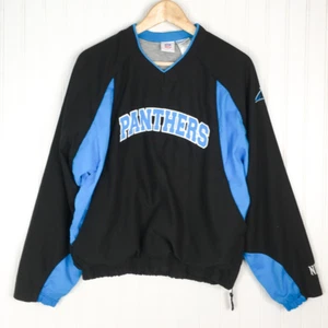 Carolina Panthers NFL Pullover Jacket Boys L Black Long Sleeve Blue Football - Picture 1 of 4