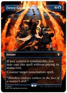 Fierce Guardianship ( borderless )  Commander Master - Magic the Gathering