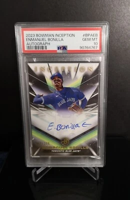 AUTO #'ed/200 💥 ENMANUEL BONILLA RC 2023 Topps Bowman Inception Gold Foil SP - Image 1 of 2