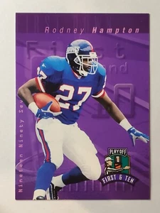 1997 Playoff First and Ten #128 Rodney Hampton ~ New York Giants - Picture 1 of 2