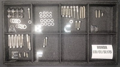 Juego de tornillos de perno de acero inoxidable pulido Honda CB175 Cl175 Sl175 Foto 1 de 4