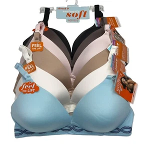 Warner's Bra Wirefree Lift Seamless Contour Soft Cloud 9 T-Shirt Smooths 1869 - Picture 1 of 105