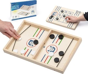 Niino 2 in1 Fast Sling Puck and Tic Tac Toe Game Board | 20 Pucks Christmas gift - Picture 1 of 9