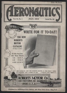 AERONAUTICS Vol. XI, No. 1, July 1912 - Picture 1 of 1