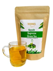 CENVEL®️ Tè Verde Biologico Foglie Sciolte | Tè Verde 100% Puro Naturale Detox Tea - Foto 1 di 41