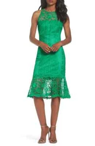 Vestido recto de encaje TADASHI SHOJI (talla 16P) - Imagen 1 de 5