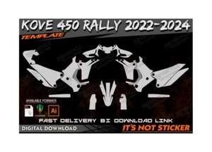 KOVE 450 RALLY 2022-2024 Template Vector 1/1 Real Scale EPS-PDF-CDR - Bild 1 von 2