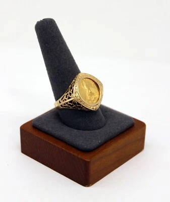 2000 Liberty 1/10oz $5 Gold Coin Mounted in 14K Yellow Gold Ring Size 10.5- 9.5g - Image 1 of 4