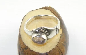 925 Sterling Silber Ring mit Hand & ovalem Amethyst Stein Größe 9,25 - Bild 1 von 6