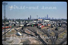 F Original Slide - Burlington Northern BN Cicero IL Yard Scene from Tower 1987