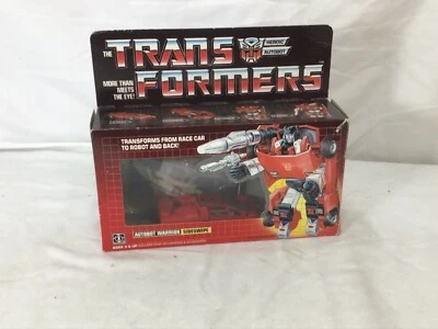 1984 Vintage G1 Transformers Sideswipe Boxed Complete Prerub Takara Stamp Japan  - Image 1 of 4