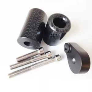 Carbon Frame Slider Crash Falling Protector For Kawasaki Ninja ZX-6R 2007-2008 - Foto 1 di 2