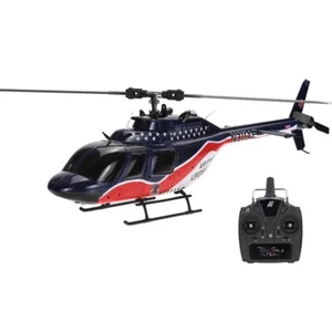 RC Helicopter Bell 206 Scale Dual Brushless EACHINE E186 1/27 6CH Altitude Hold - Picture 1 of 24