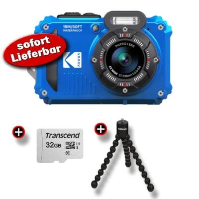 Kodak PIXPRO WPZ2 blau Unterwasserkamera Top-Set - Bild 1 von 4