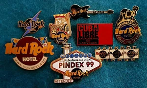 BARGAIN SET VEGAS GRAND OPENING STAFF ERROR PROTOTYPE Hard Rock Cafe 8 PINS LOT - Picture 1 of 1
