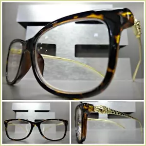 Nuevo CLASSY VINTAGE RETRO Style LECTURA GAFAS LECTORES Tortoise & Gold Frame - Imagen 1 de 8