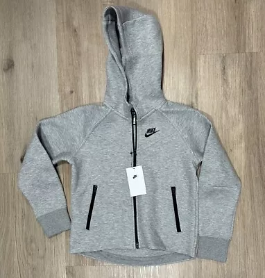Nike Sportswear Tech Fleece Hoodie Grey FD2979 063 KIDS MEDIUM NWT - Image 1 of 4