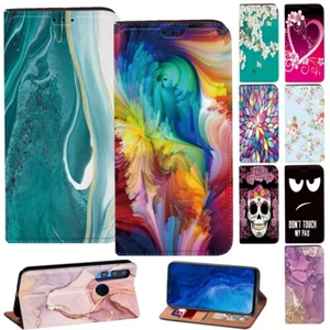 Leather Phone Stand Wallet Cover Case For Huawei Honor 8A/8S/9X/20 Lite/Y5/Y6/Y9 - Picture 1 of 23