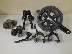 SHIMANO 105 BLACK PARTIAL GROUPSET - Picture 1 of 6
