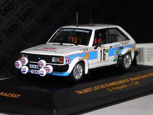 TALBOT SUNBEAM LOTUS #16 FREQUELIN / TODT MONTE CARLO 1981 IXO RAC037 1/43 - Foto 1 di 1