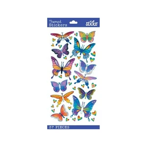 Adhesive Butterflies | Foil Butterfly Stickers - 37 Asst Pcs (nm5238221) - Picture 1 of 1