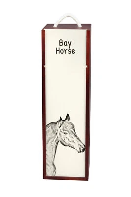 Cassa Di Vino Marrone Con CAVALLO Art-Dog - Immagine 1 di 4