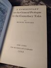 A Commentary on the General Prologue to the Canterbury Tales -Hardcover -1948