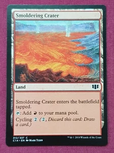 Magic The Gathering COMMANDER 2014 C14 SMOLDERING CRATER land card MTG - Picture 1 of 2