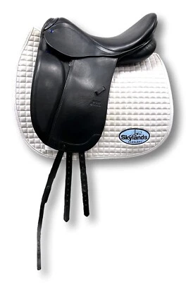 Sillín de doma Stubben Genesis Special usado - talla 17,5" negro Foto 1 de 4