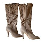Charlotte Russe Tan Brown Knee High Boots Size 7