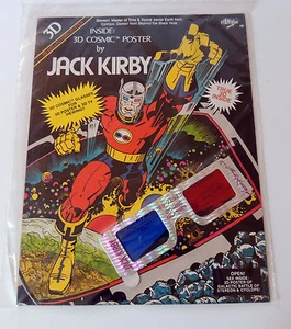 Jack Kirby 3-D Poster (1982) #1982 ungeöffnet sehr guter Zustand - Bild 1 von 2