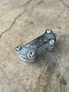 Harley Davidson Shovel Pan 1" Handlebar Chrome Patina Riser Top Clamp Bracket - Picture 1 of 4