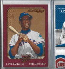 2002 Donruss Studio Classic Studio /1000 Ernie Banks #CS-21 HOF