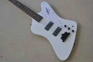 Factory Custom Standard White Color Thunder Bird 4 Strings Bass Electric Guitar - Picture 1 of 4